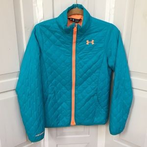 Under Armour Storm 1 Blue Quilted Jacket Youth Lg/ Women Sm